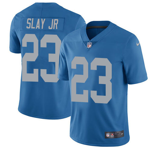 2019 Men Detroit Lions #23 Slay Jr blue Nike Vapor Untouchable Limited NFL Jersey->detroit lions->NFL Jersey
